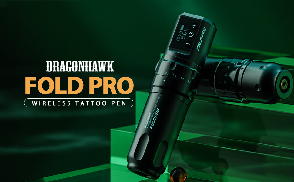 Dragonhawk Fold Pro Wireless Tattoo Pen